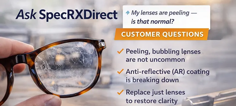 Ask SpecRXDirect: My Lenses Are Peeling, Is That Normal? - SpecRXDirect